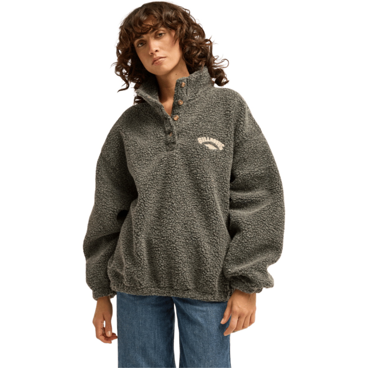 2026 Billabong Womens Run The Road Fleece EBJPF00113 - Off Black